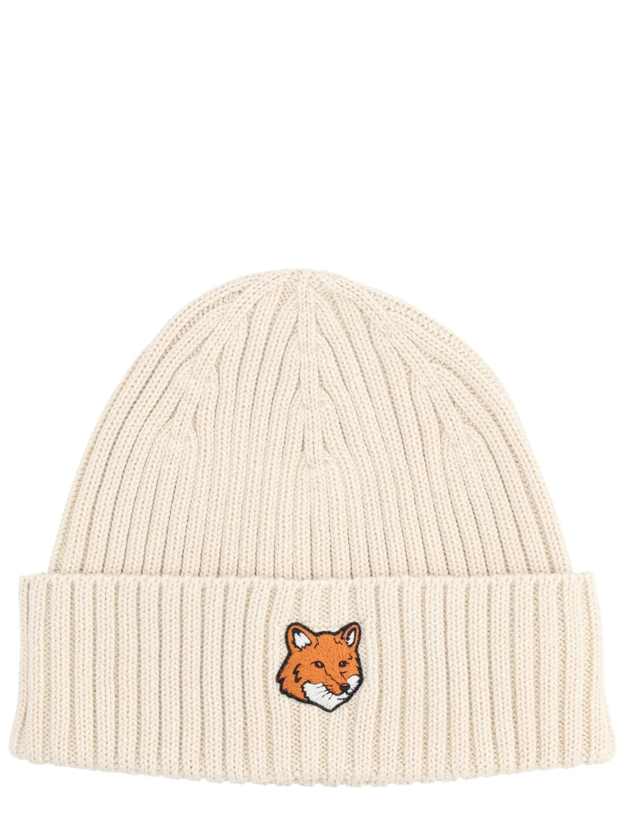 MAISON KITSUNÉ Cotton Beanie for Men - FW25 Collection