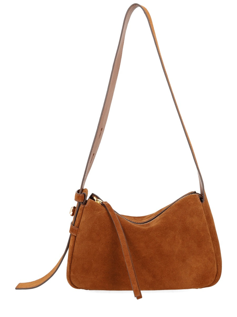 TORY BURCH Chic Suede and Leather Handbag