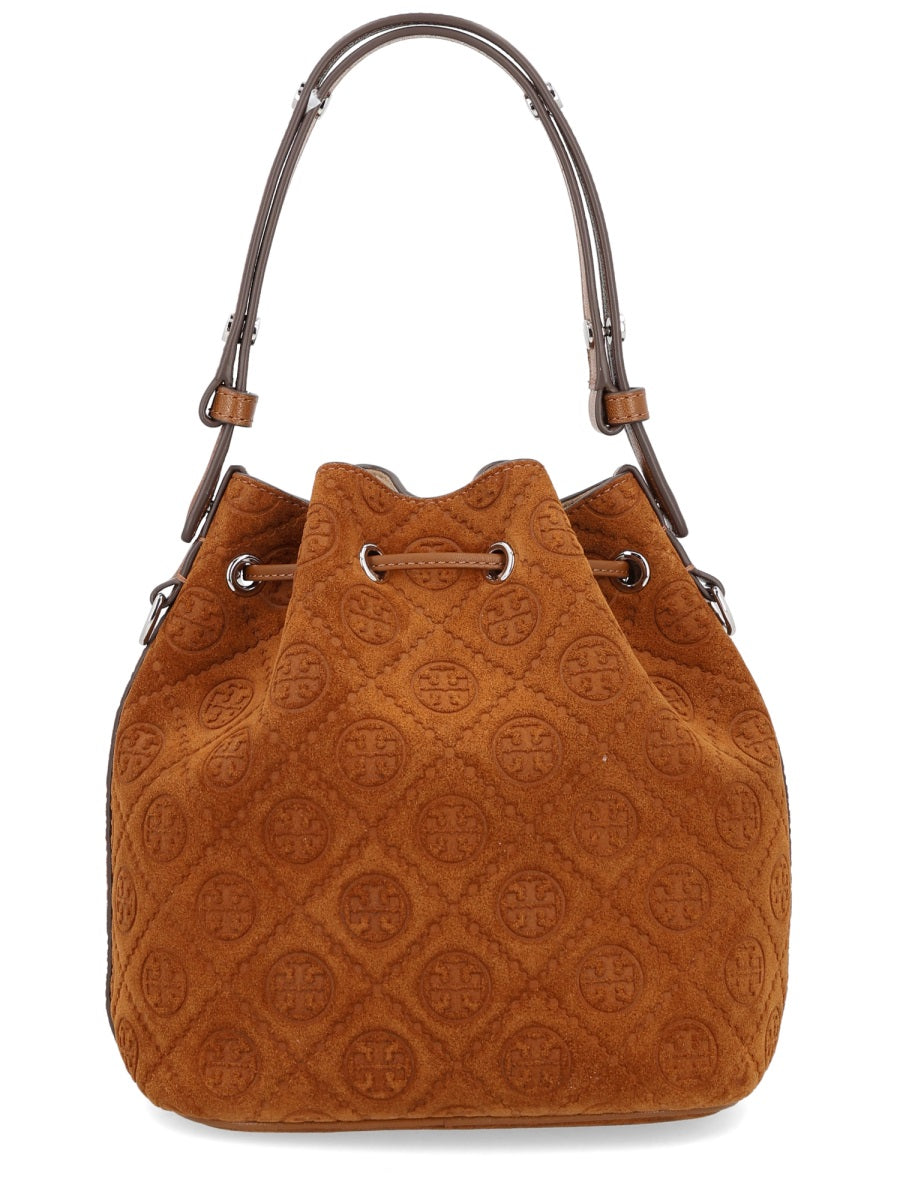 TORY BURCH Suede and Leather Handbag - Women's Mini Style