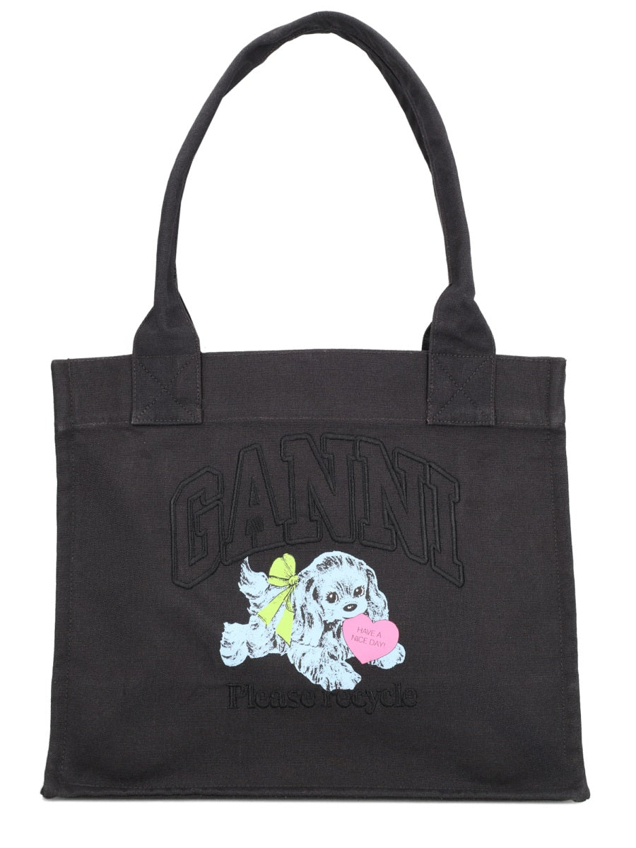 GANNI Mini Handbag Crafted from 100% Recycled Cotton