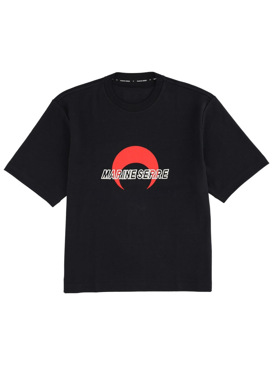 MARINE SERRE Unisex Cotton T-Shirt for FW25 Season