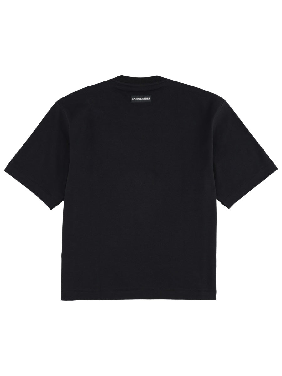 MARINE SERRE Unisex Cotton T-Shirt for FW25 Season
