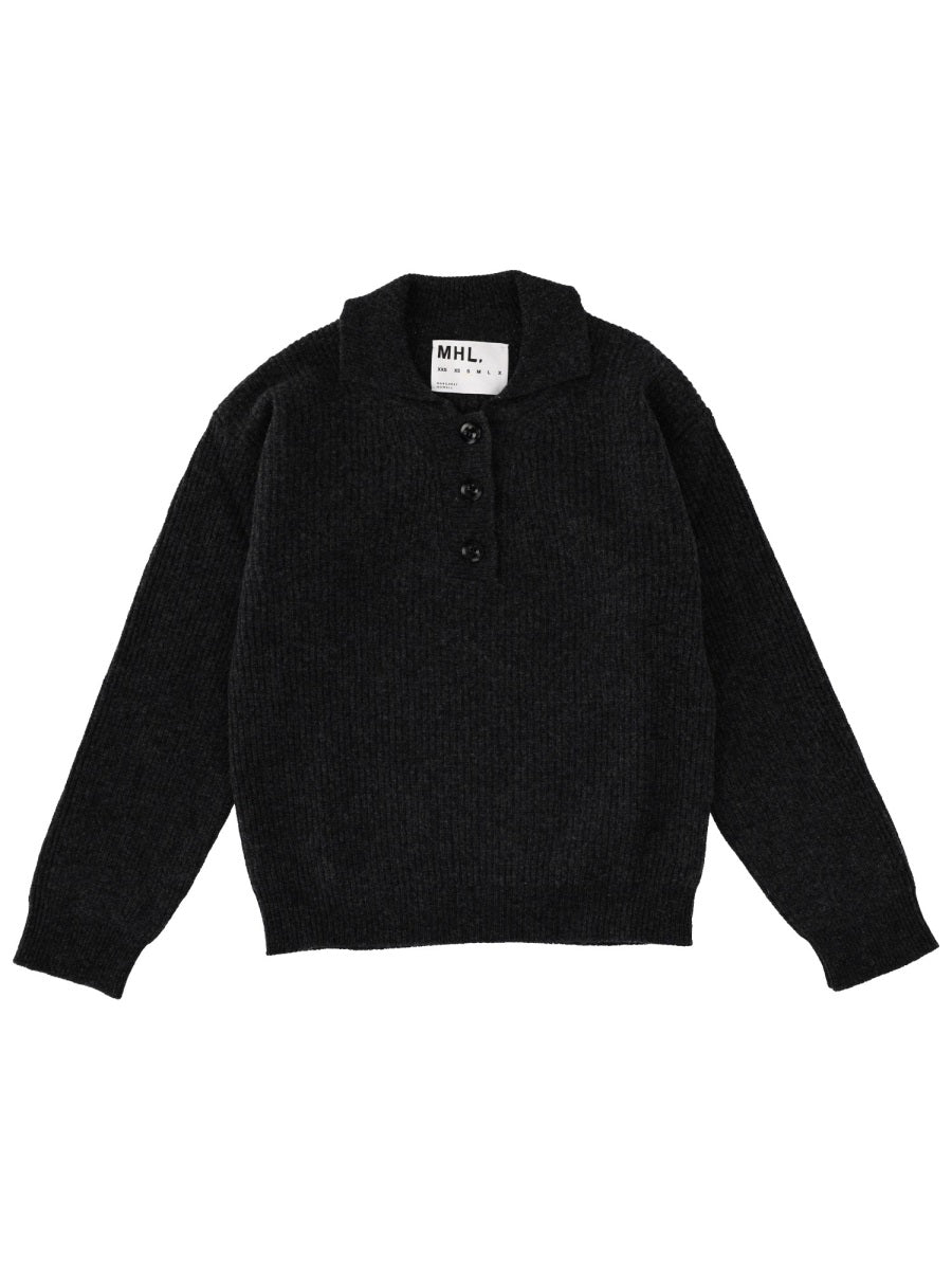 MARGARET HOWELL Lambswool Polo Shirt for Women