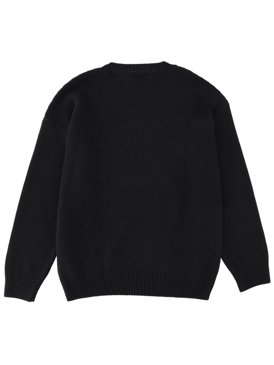 MSGM Premium Men's Wool-Cashmere Blend Sweater