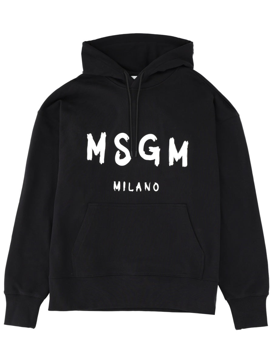 MSGM Essential Cotton Sweatshirt for Men - FW25