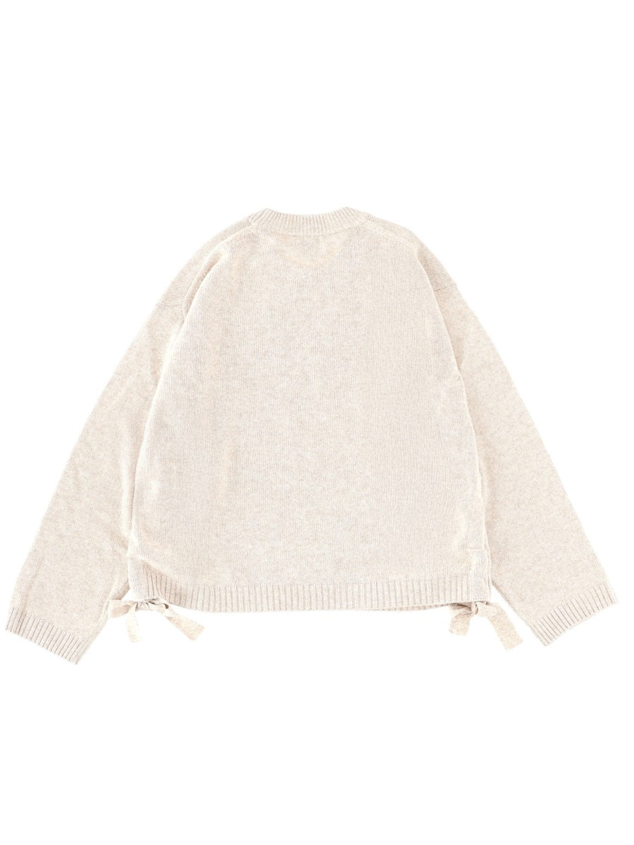 GANNI Oversize Fit Logo Sweater