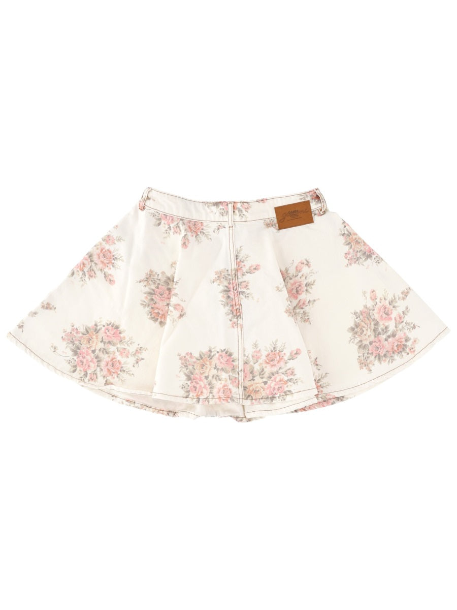 GANNI Organic Cotton Mini Skirt for Women - FW25 Collection