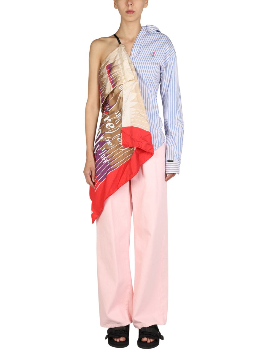 1/OFF Chic Remade Shirt Dress