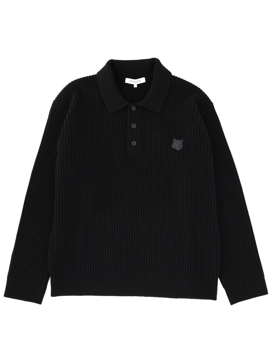 MAISON KITSUNÉ Wool Polo Shirt for Men - FW25 Collection