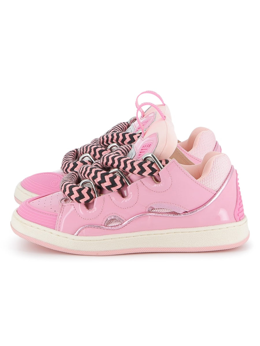 LANVIN Unisex Mini Leather Sneakers for Kids