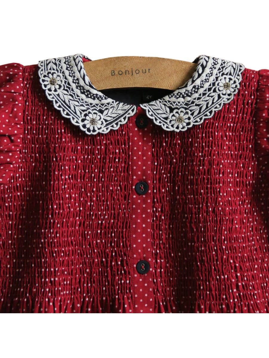 BONJOUR Mini Dress with Hair Clip