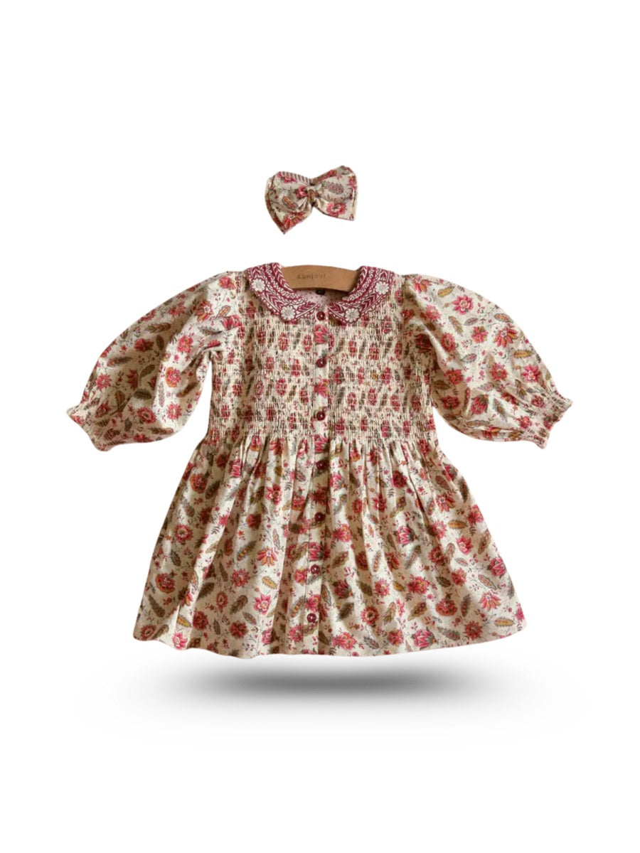 BONJOUR Mini Dress with Hair Clip