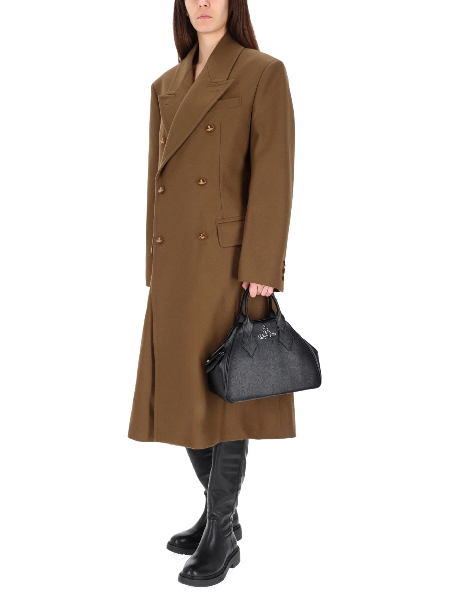 VIVIENNE WESTWOOD Elegant Women's Wool-Cashmere Trench Coat