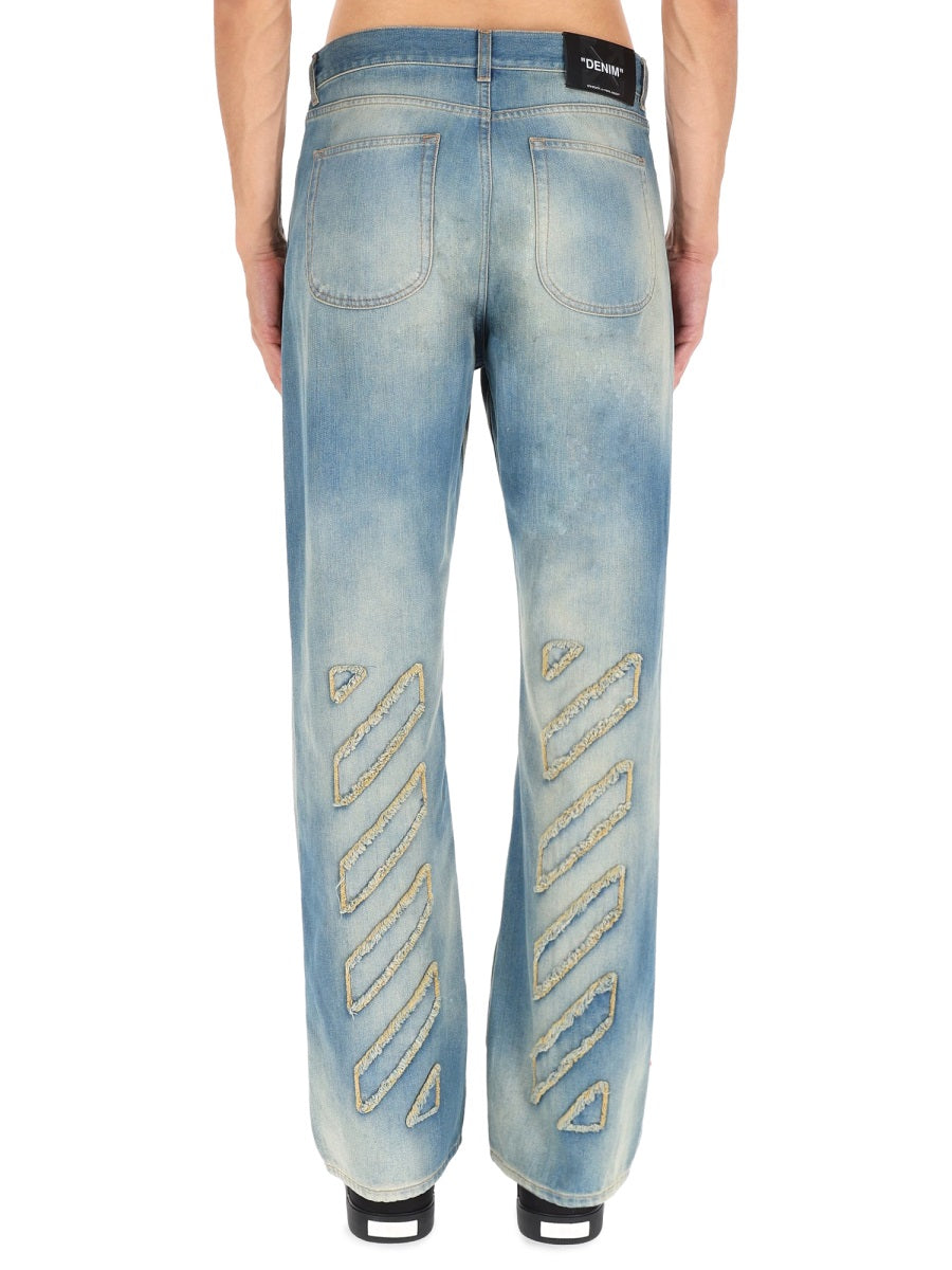 OFF-WHITE Classic Denim Jeans for Men - FW25
