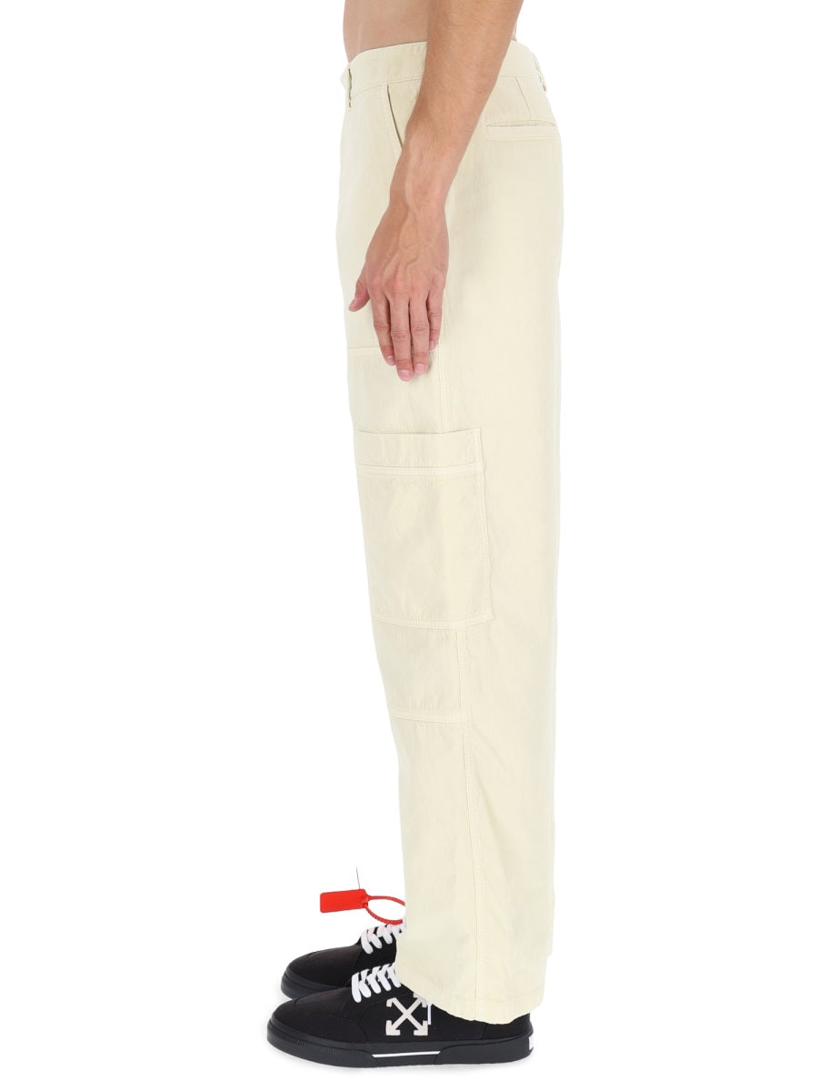 OFF-WHITE Cotton Trousers for Men - FW25 Collection