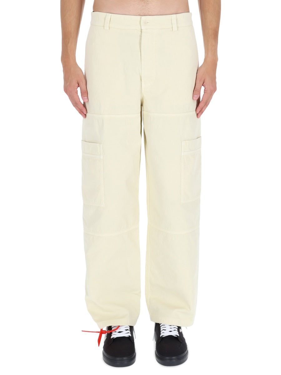OFF-WHITE Cotton Trousers for Men - FW25 Collection