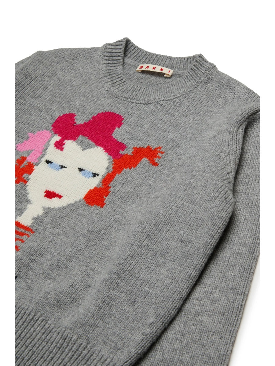 MARNI Chic Mini Sweater for Girls - FW25