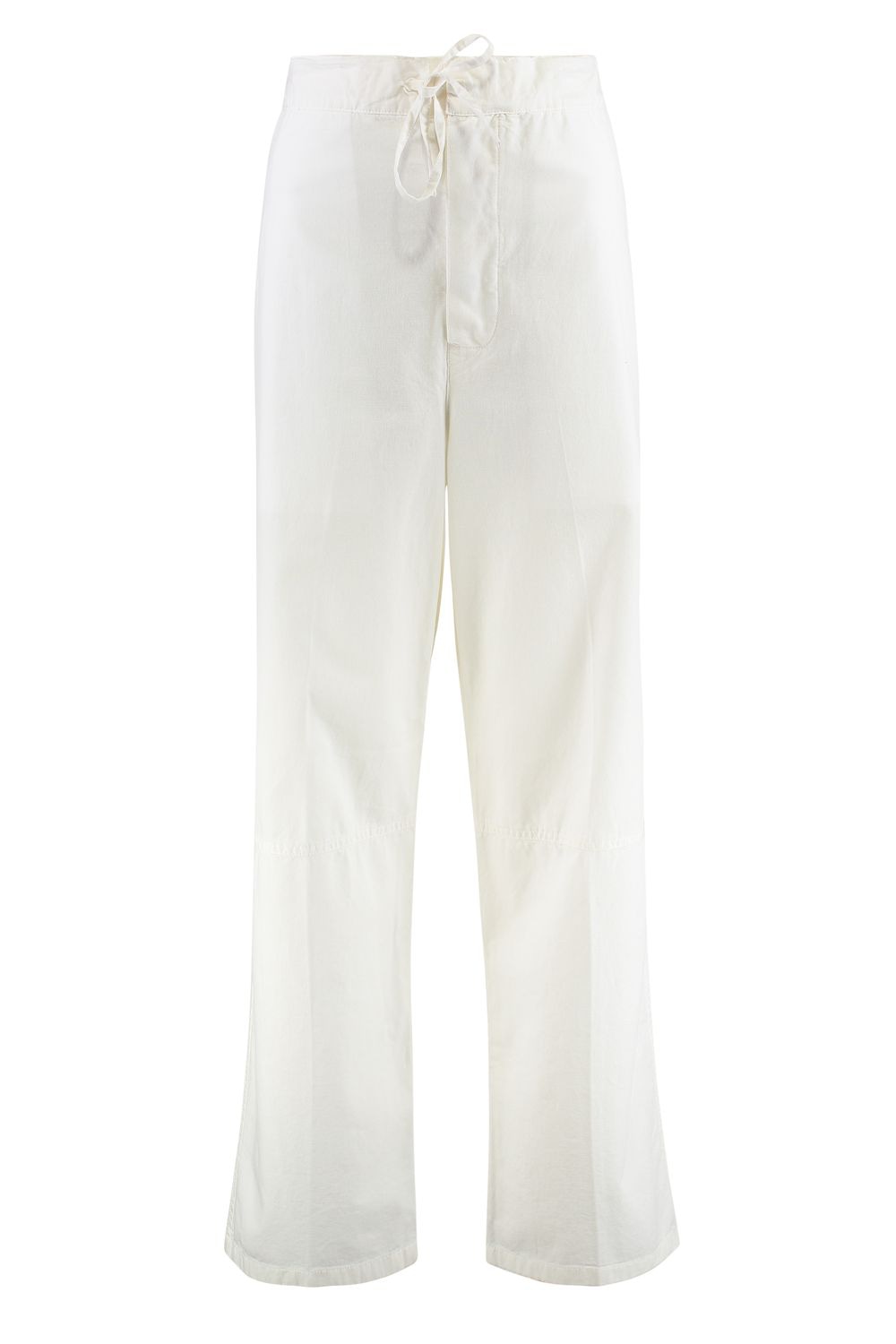 VICTORIA BECKHAM Adjustable Drawstring Cotton Trousers for Women