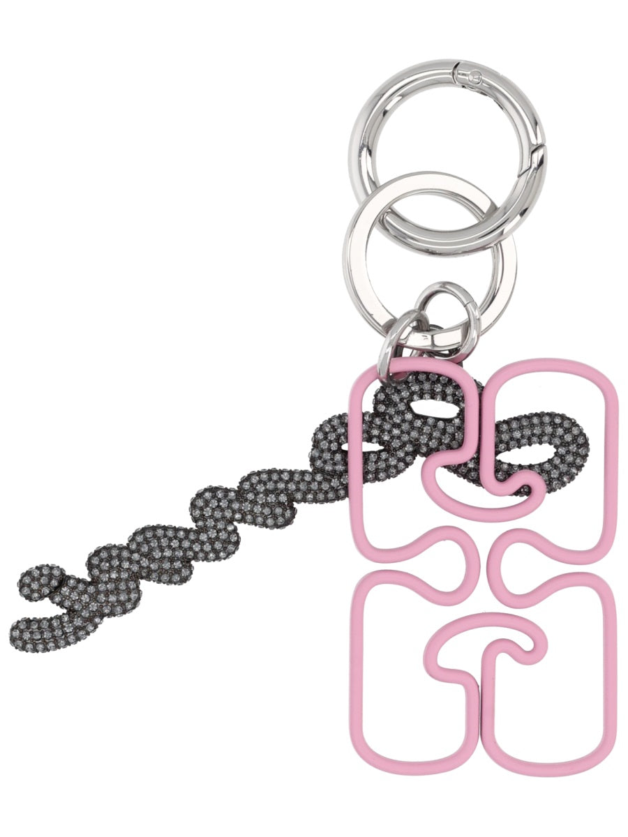 GANNI Fashionable Key Holder for Women - FW25 Collection