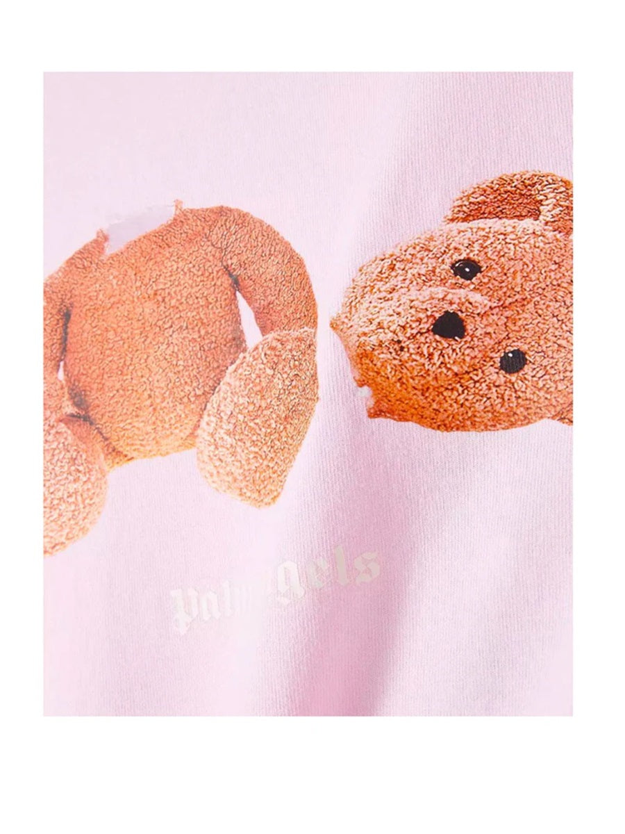 PALM ANGELS Mini Paint Spray Bear Short Sleeve Tee