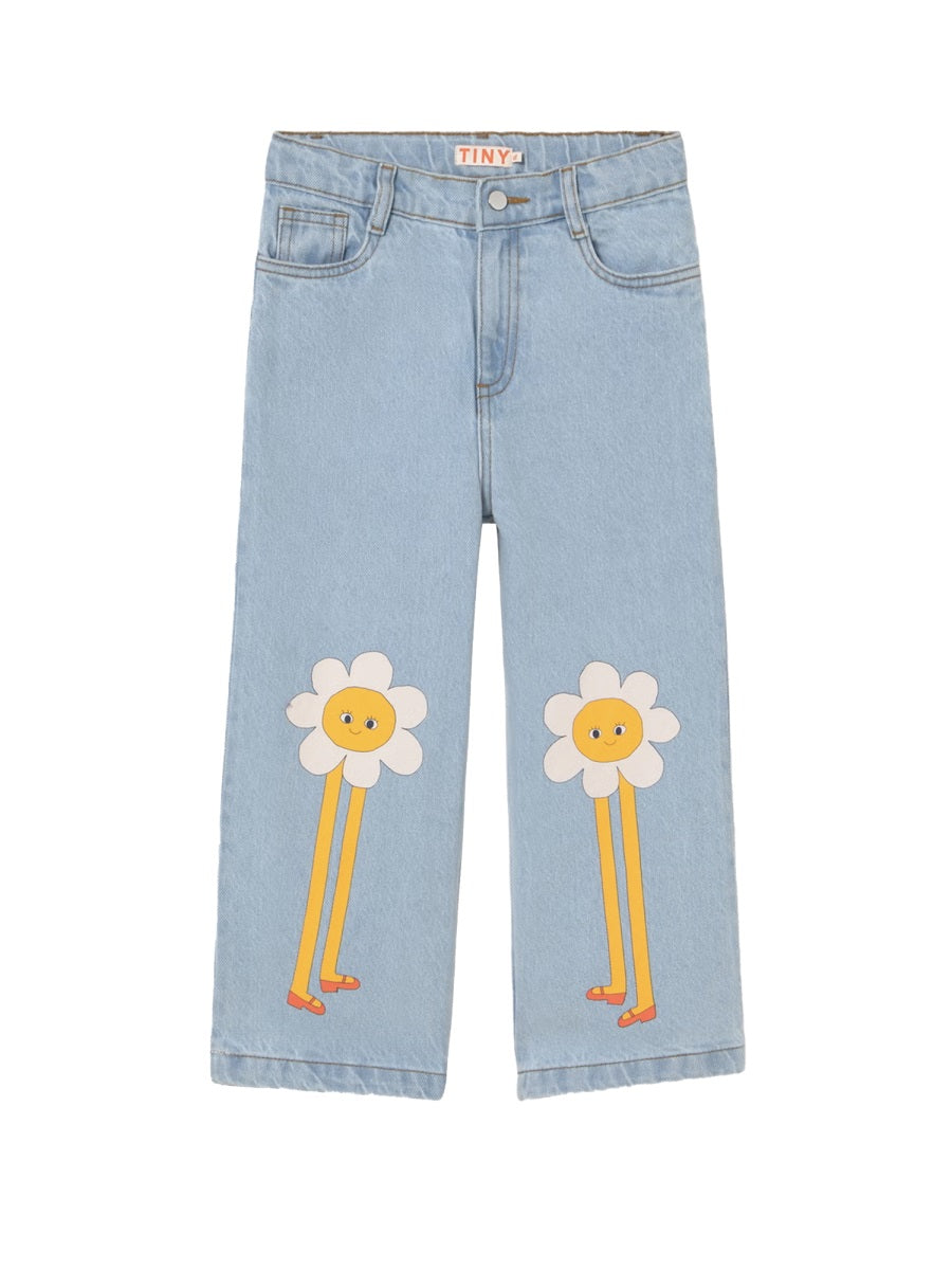 TINYCOTTONS Mini Daisies Unisex Jeans for Kids