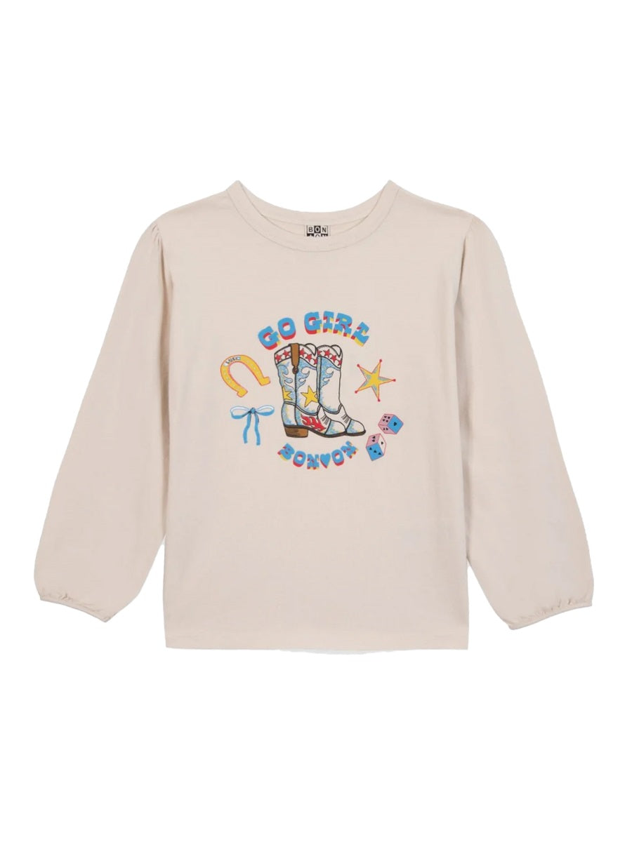 BONTON Mini 'Go Girl' T-Shirt