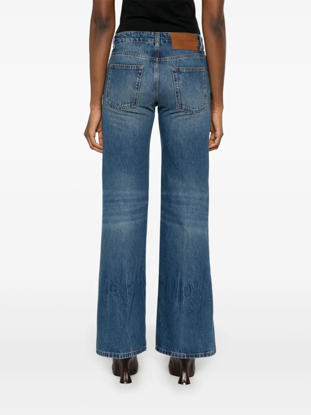 VICTORIA BECKHAM Gigi Flared Denim Jean Pants for Women