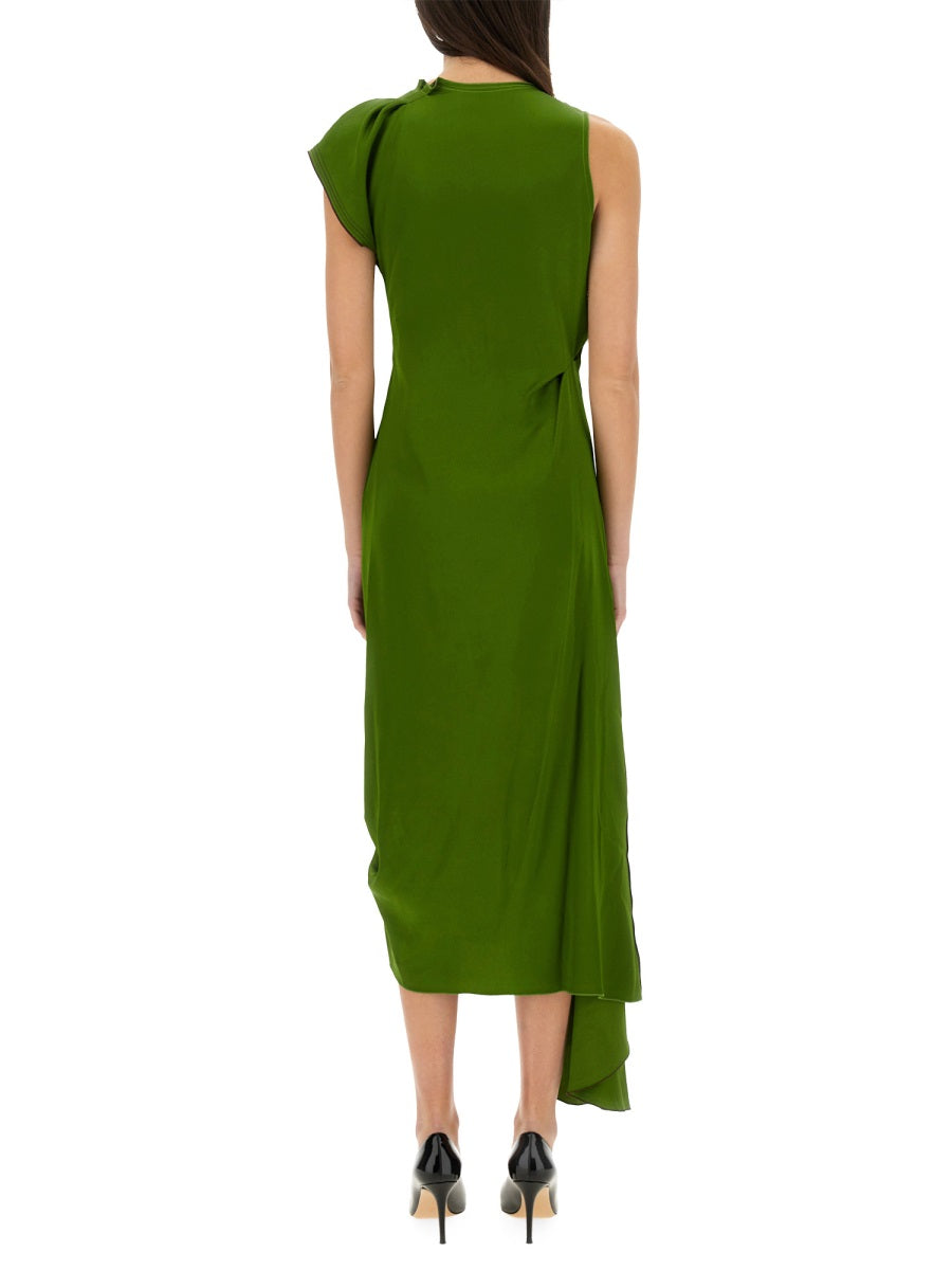 VICTORIA BECKHAM Draped Midi Dress - Size 6 UK