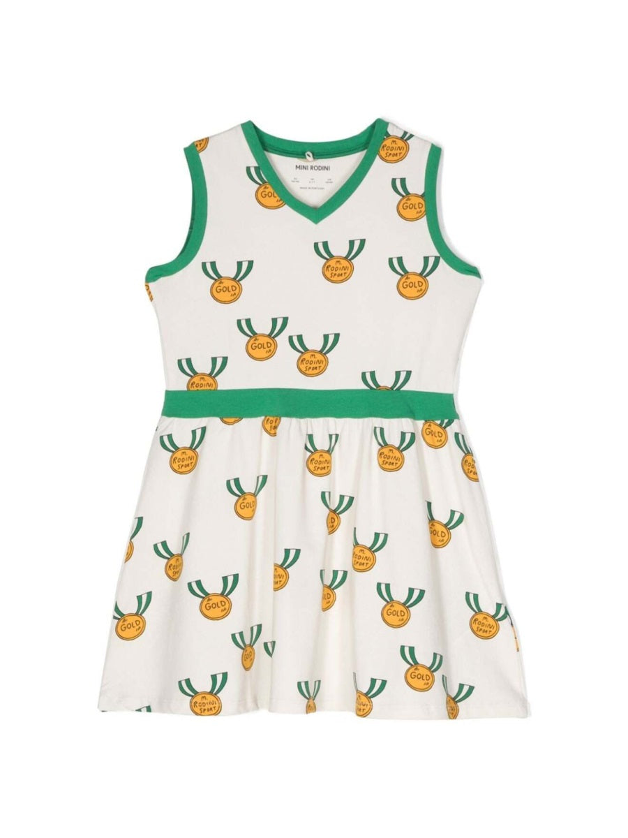 MINI RODINI Mini Organic Cotton Medals Dress - Baby
