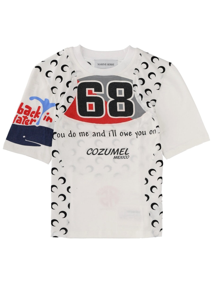 MARINE SERRE Women's Cotton T-Shirt