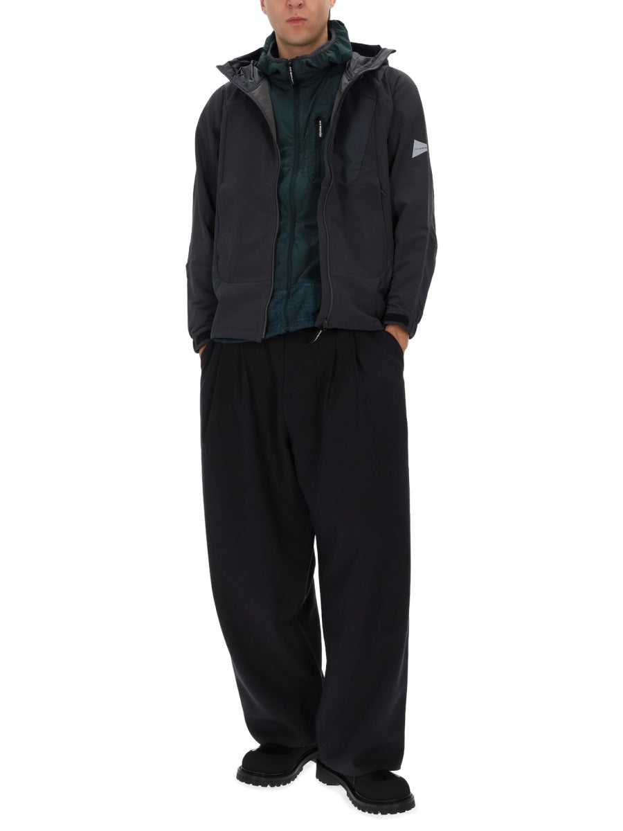 AND WANDER Men's Nylon Blend Jacket for FW25