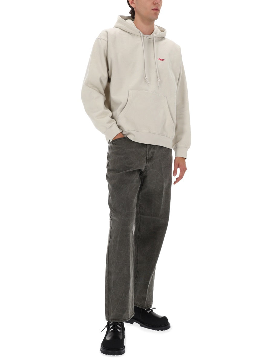 OBEY Urban Wrinkle Wash Jeans for Men