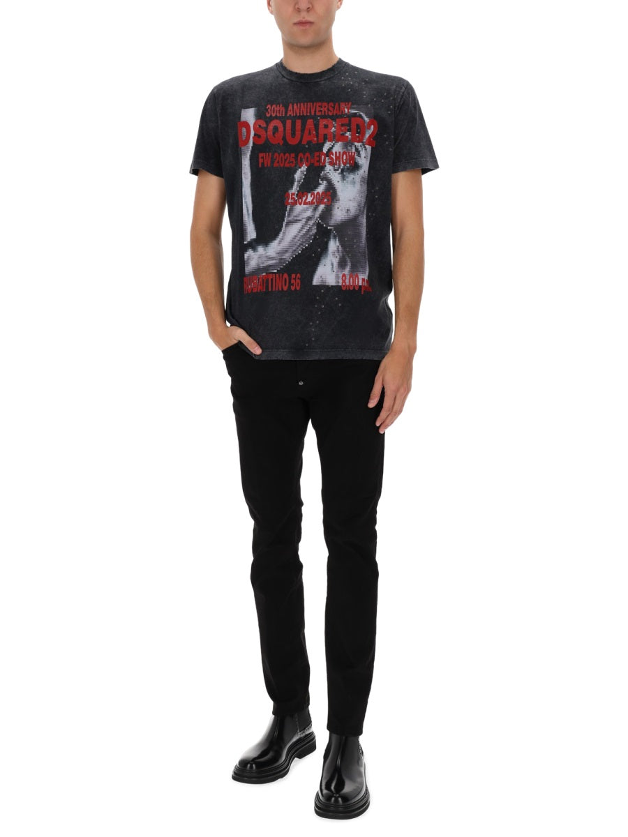 DSQUARED Essential Cotton T-Shirt for Men - FW25 Collection