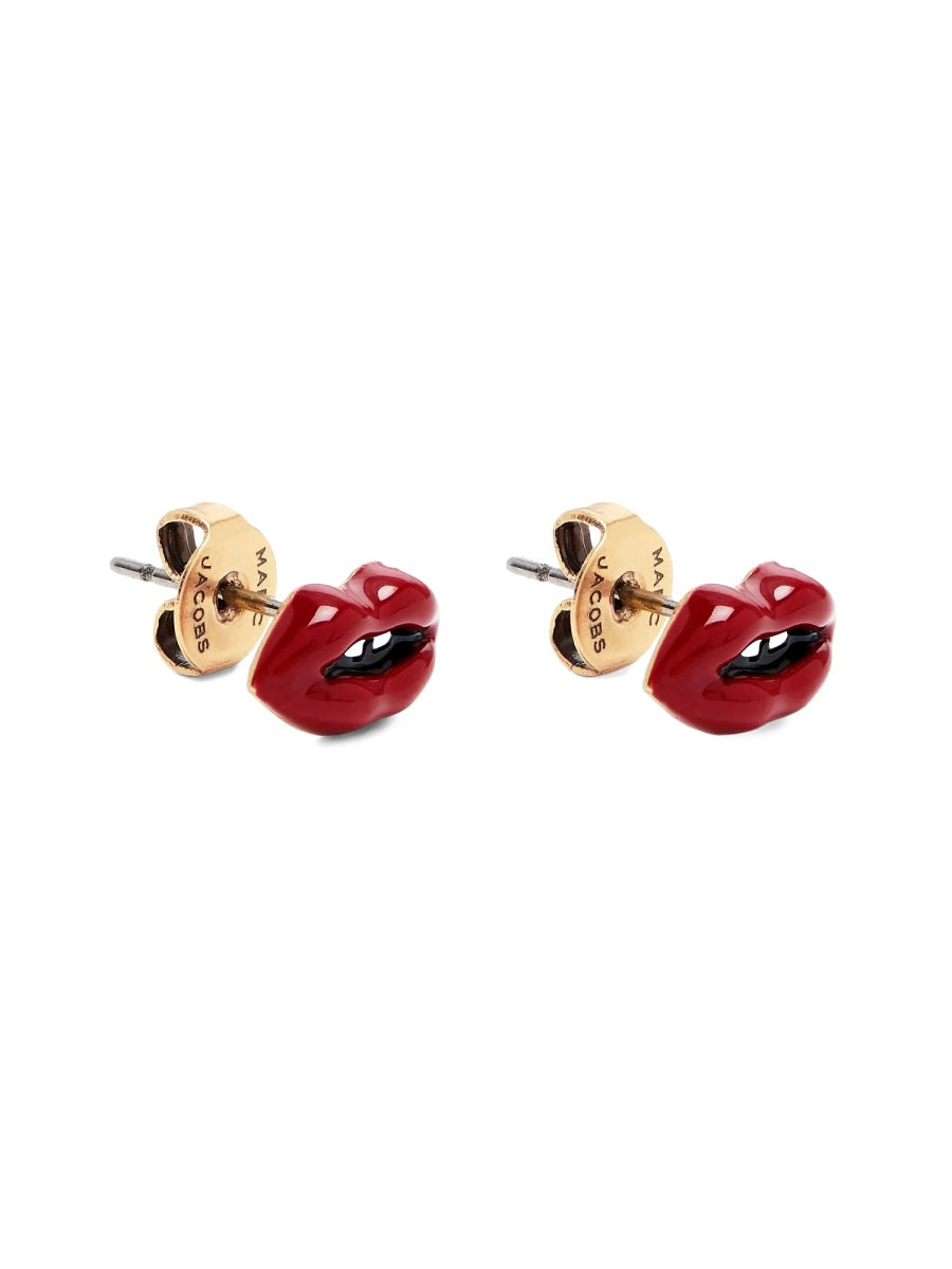 MARC JACOBS Chic Brass and Enamel Earrings
