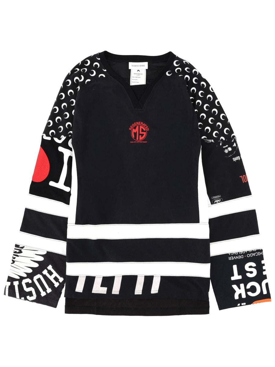 Marine Serre Men’s Cotton T-Shirt - FW25 Collection