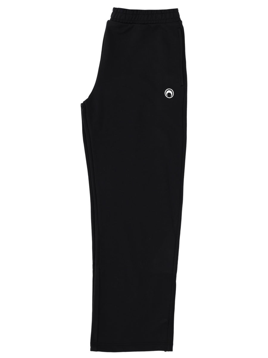 MARINE SERRE Moon Logo Fleece Sweatpants for Men - FW25 Collection