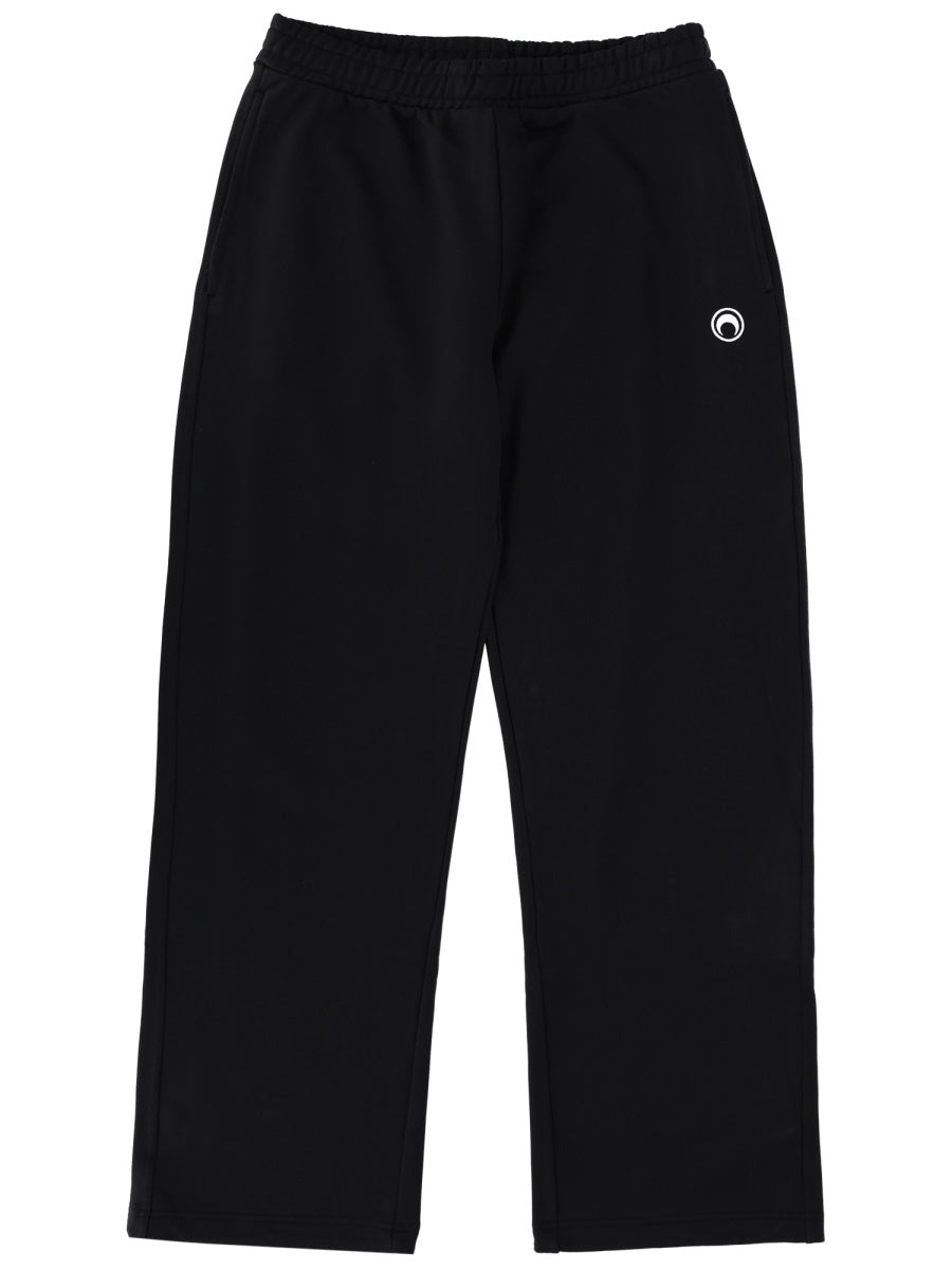 MARINE SERRE Moon Logo Fleece Sweatpants for Men - FW25 Collection