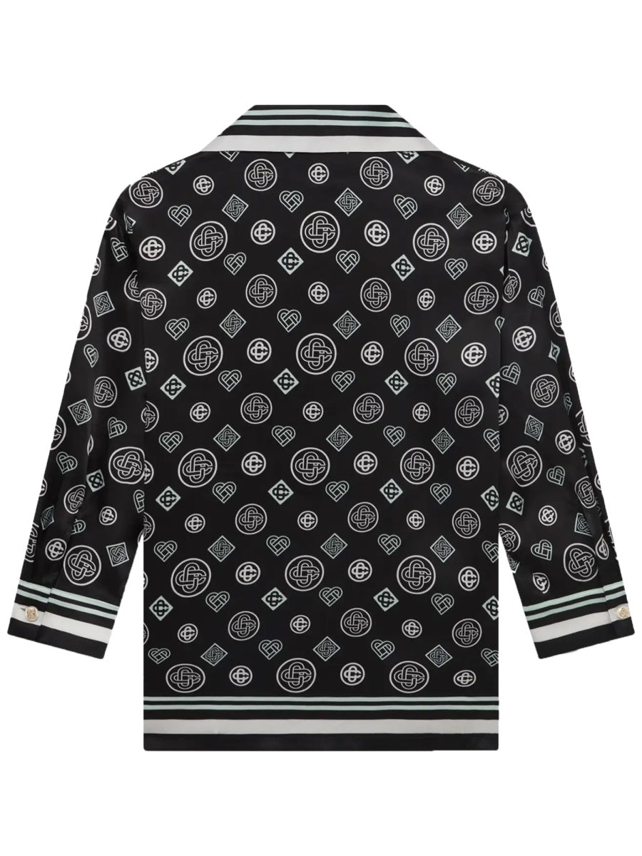 CASABLANCA Silk Monogram Shirt