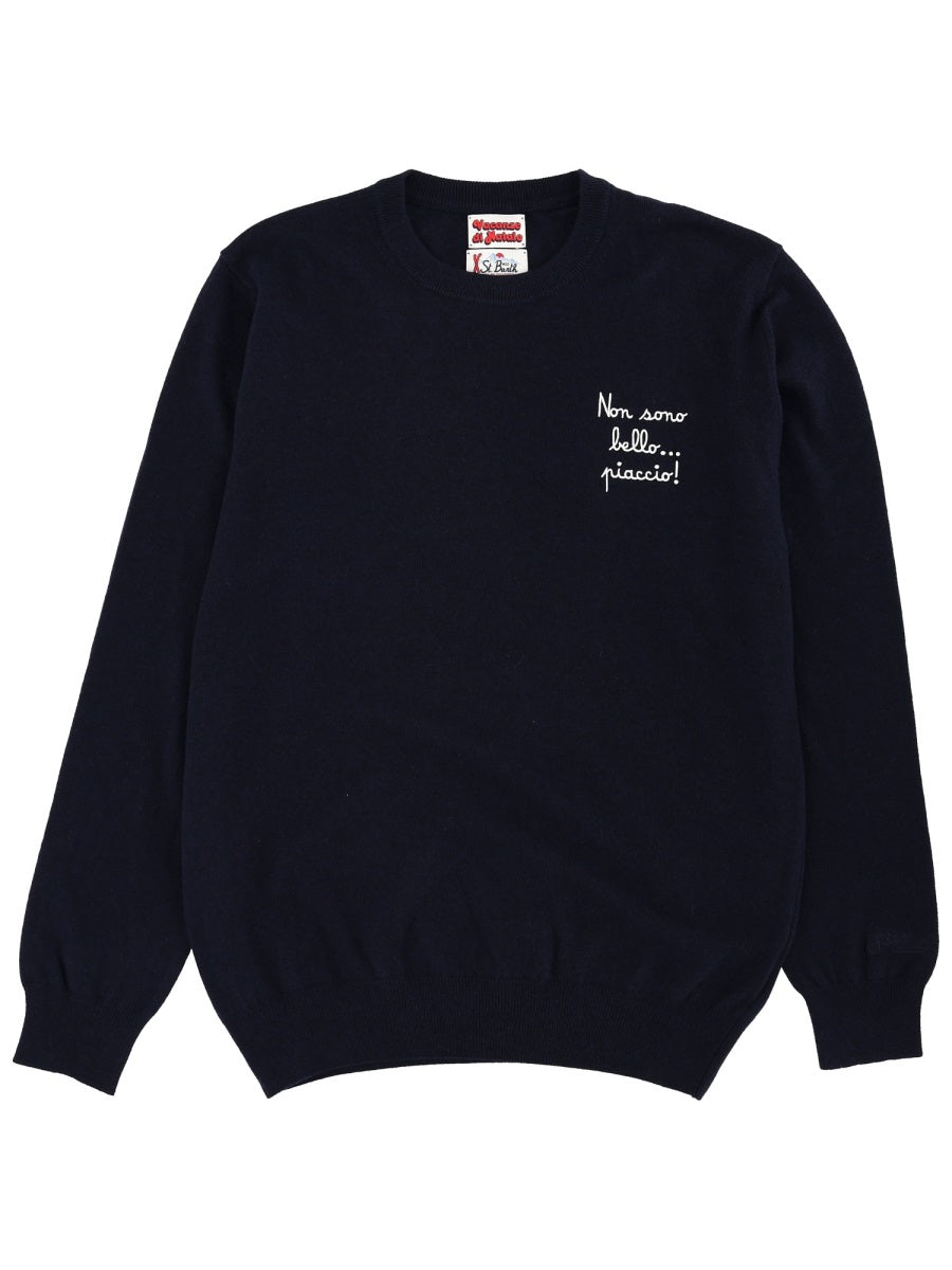 MC2 SAINT BARTH Men's 100% Wool Sweatshirt