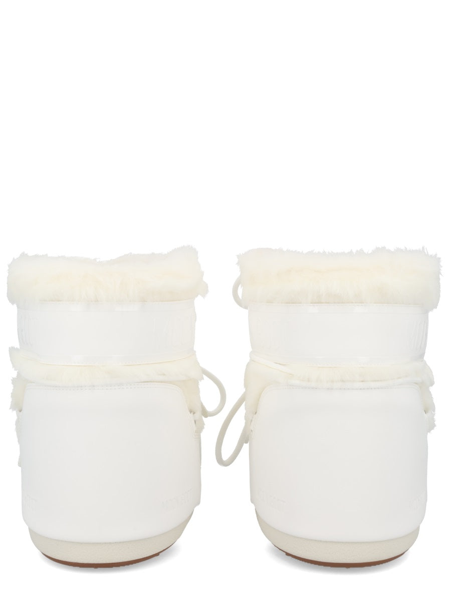MOON BOOT Mini Sheepskin and Suede Unisex Boots for FW25