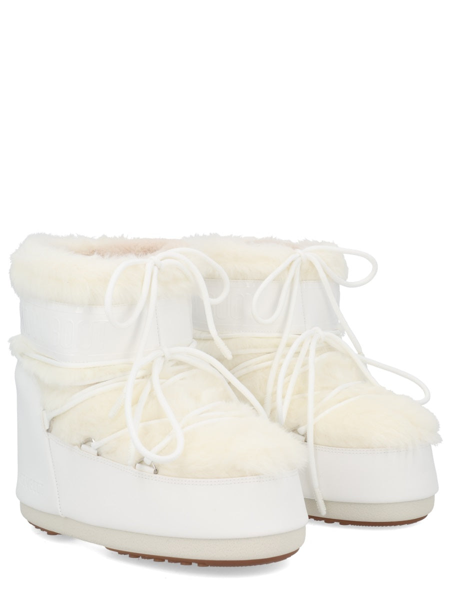 MOON BOOT Mini Sheepskin and Suede Unisex Boots for FW25