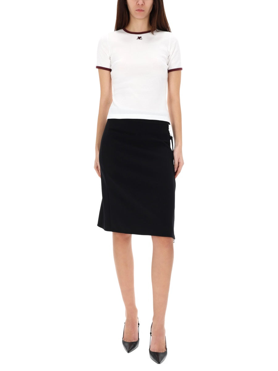 COURREGES Essential Cotton T-Shirt