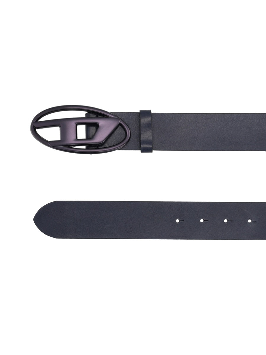 DIESEL Unisex Premium Leather Belt for FW25 Season