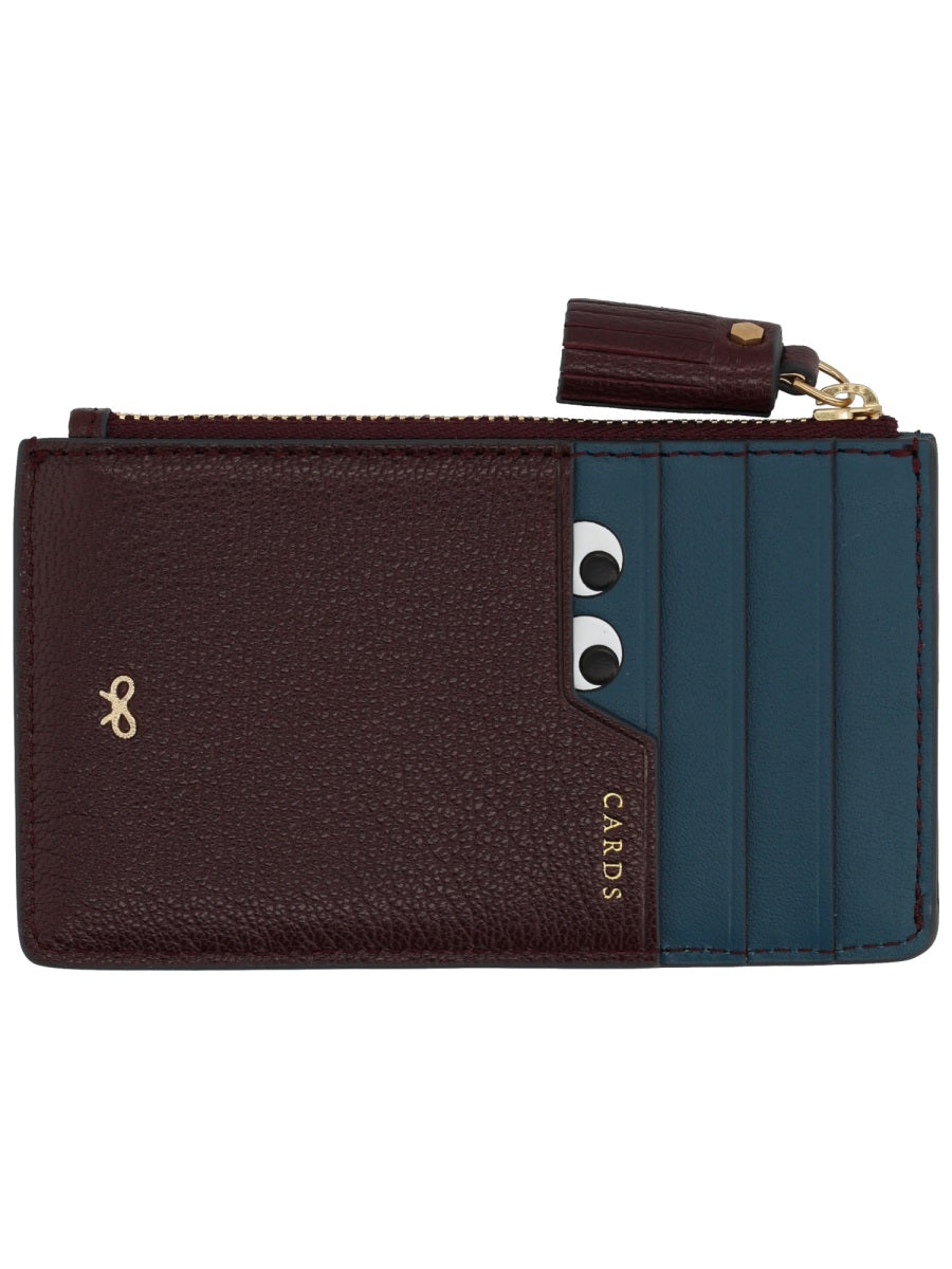 ANYA HINDMARCH Chic Claret Mini Wallet for Women