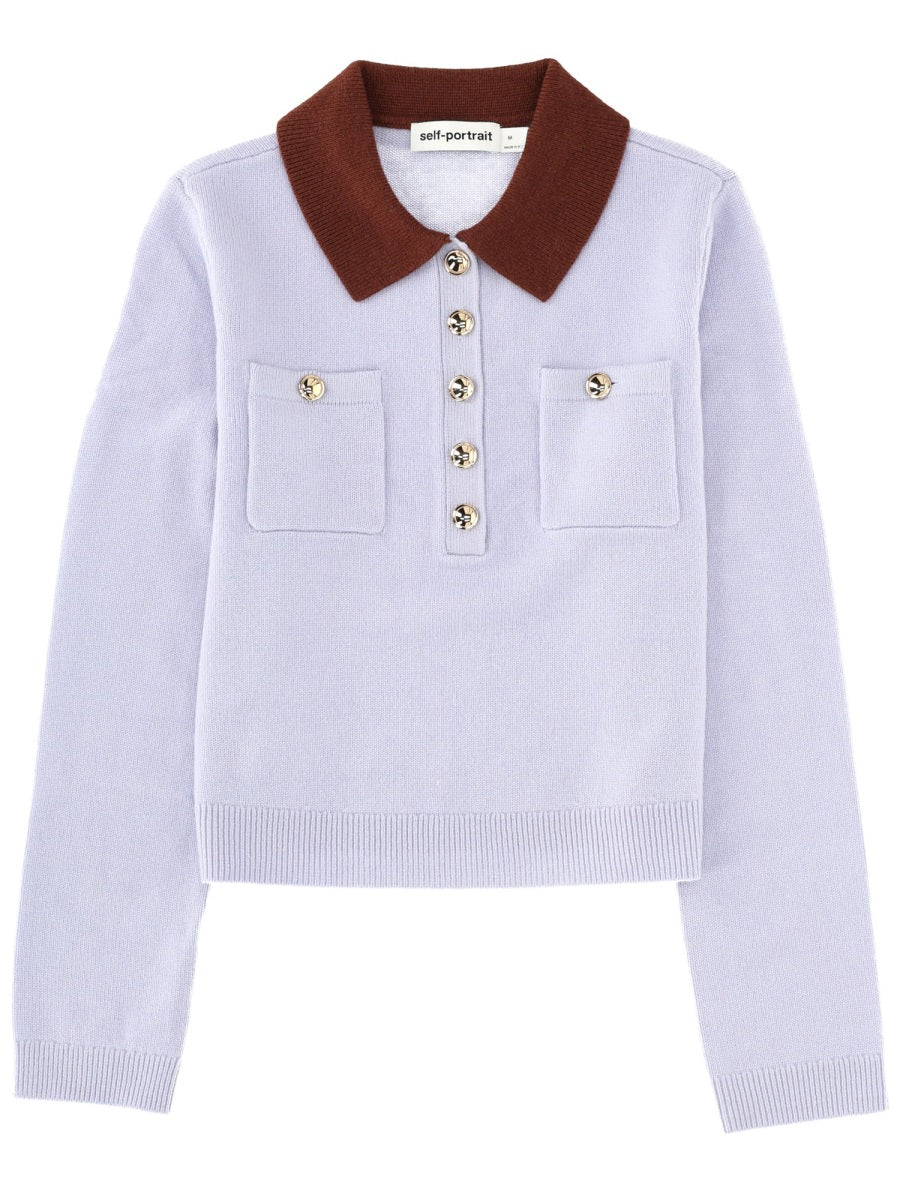 SELF-PORTRAIT Elegant Wool Blend Top