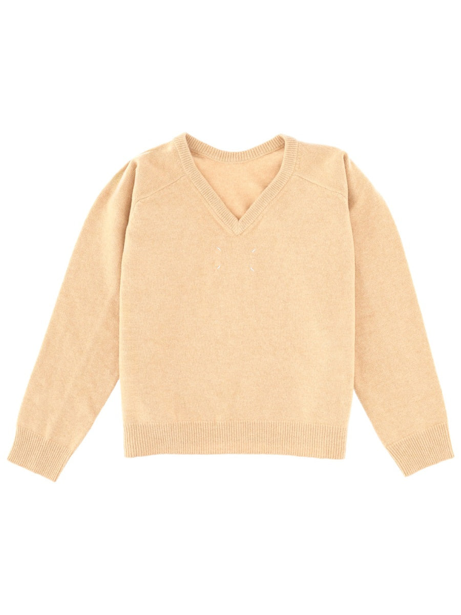 MAISON MARGIELA Elegant Wool Sweater for Women - FW25 Collection