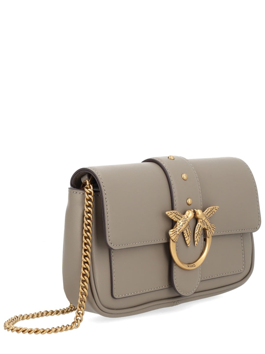 PINKO Mini Pocket Love Shoulder Bag - 12 cm x 20 cm x 4 cm
