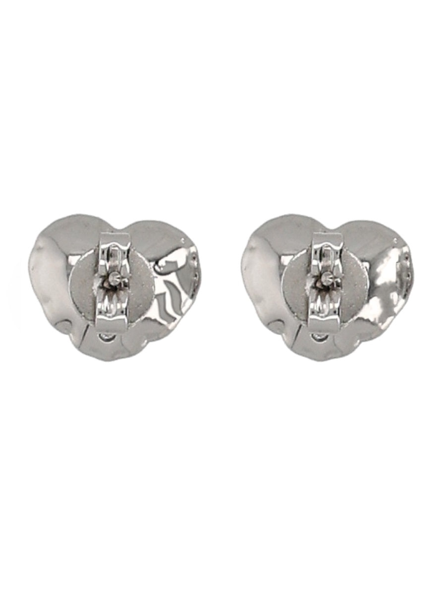 MARC JACOBS Elegant Brass and Titanium Post Earrings