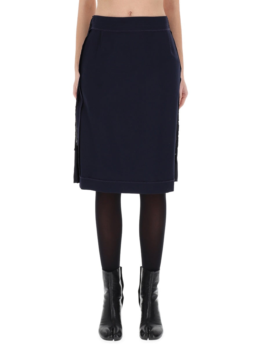 MAISON MARGIELA Chic Wool Blend Mini Skirt