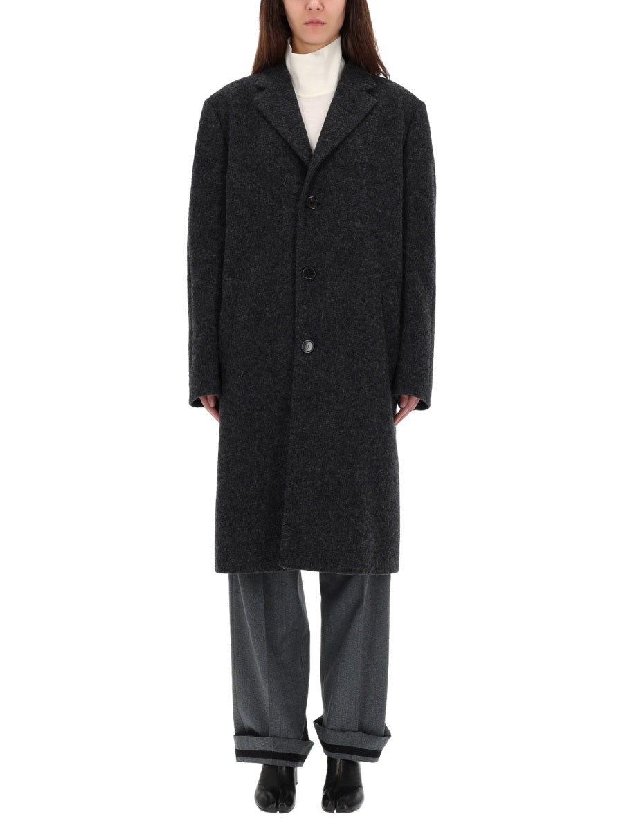 MAISON MARGIELA Elegant Wool-Blend Trench Coat for Women